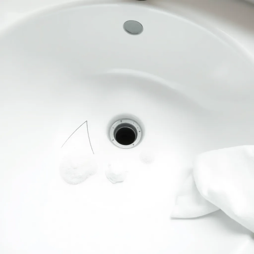 Czym usunąć czarne rysy z umywalki