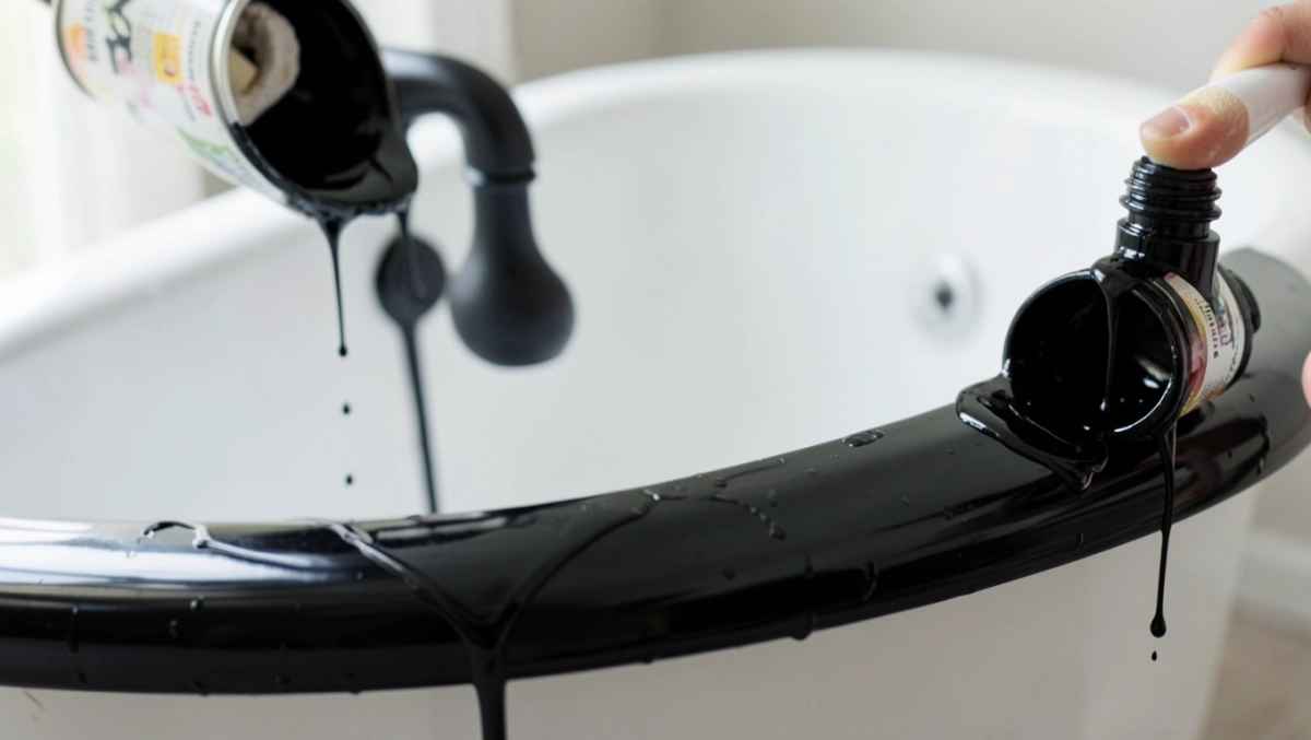 farba do armatury łazienkowej czarna