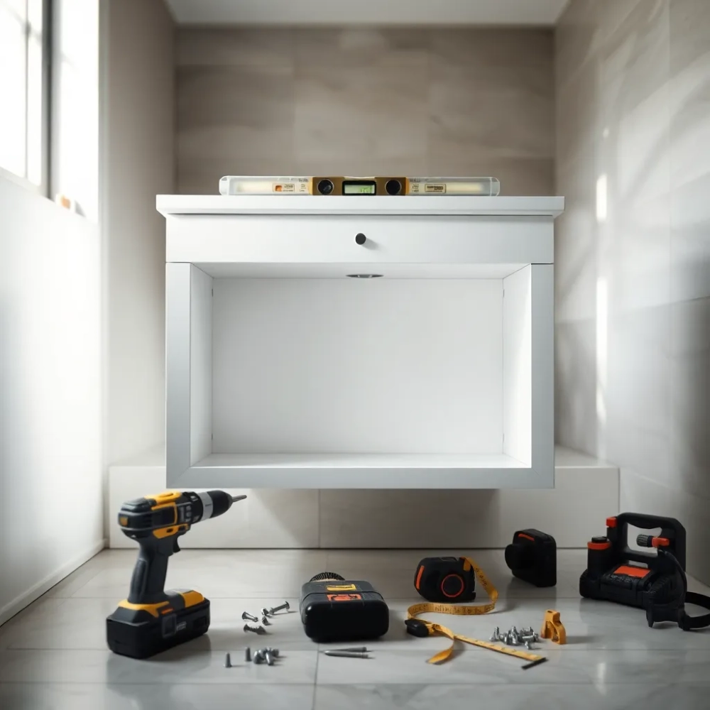 Montaż szafki wiszącej pod umywalkę cena