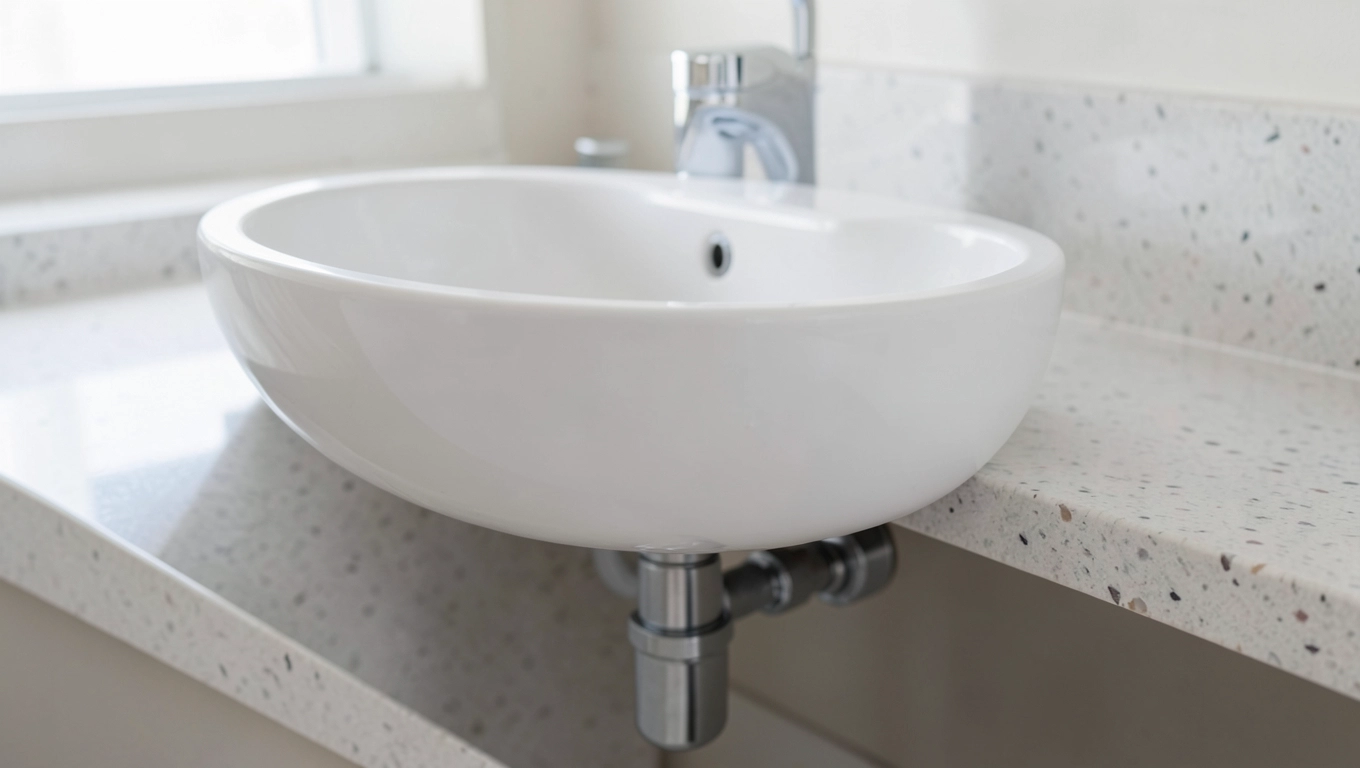 Montaż umywalki nablatowej