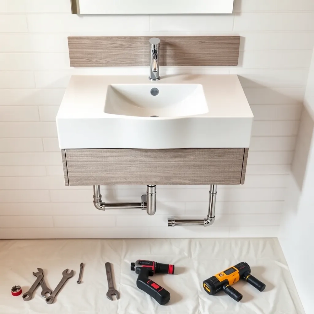 Montaż umywalki z szafką wiszącą cena