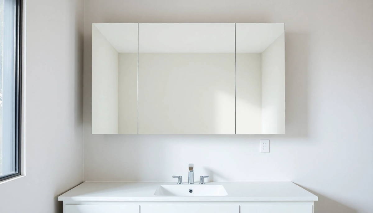 Na jakiej wysokości szafka z lustrem nad umywalką
