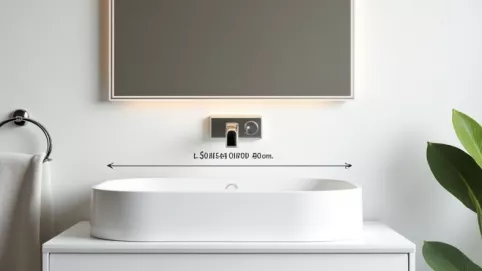 Na jakiej wysokości lustro nad umywalką